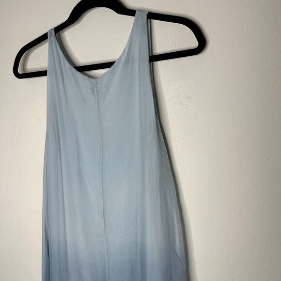 Kate by Laltramoda Light Blue Ombre Tank Sleeveless Lined Midi Maxi Dress S / M - Picture 6 of 12